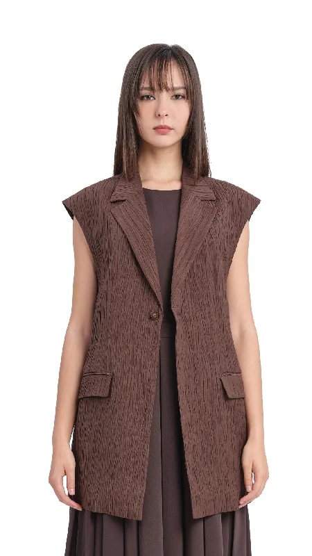 Oversized Jacquard Waistcoat