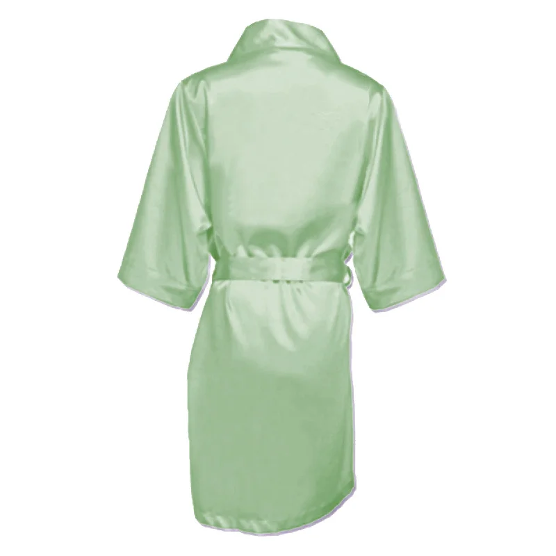 Sage Satin Robe