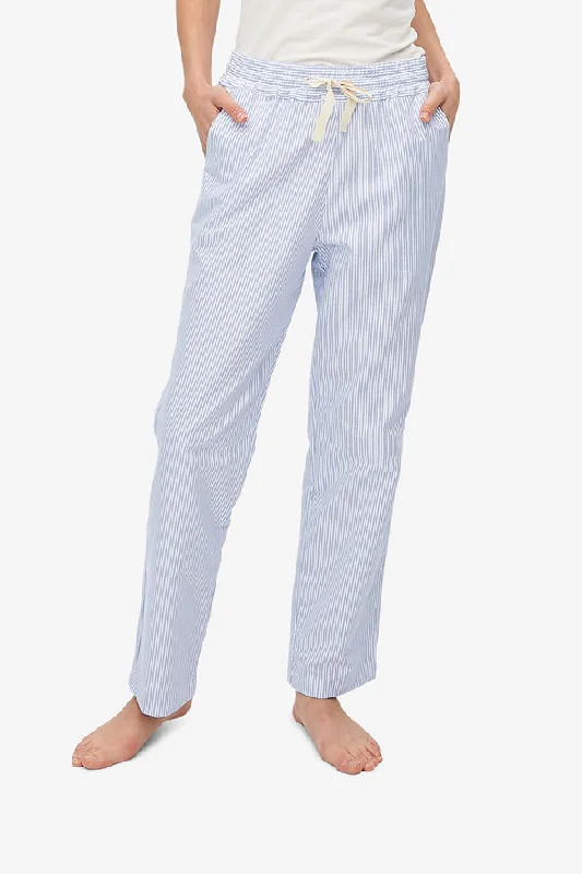 The Sleep Shirt Slash Pocket Pant | BLUE OXFORD STRIPE